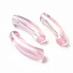 UV Plating Transparent Rainbow Iridescent Acrylic Beads