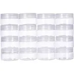 Plastic Bead Storage Tubes with Screw Top White Lid