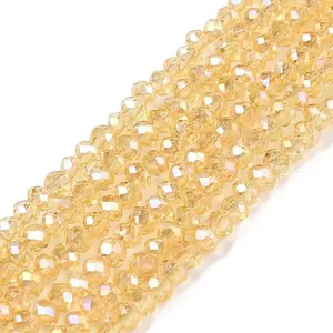 Electroplate Glass Beads Strands