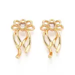 Brass Pave Clear Cubic Zirconia Pendants