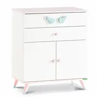 Komoda sunbow - béžová/růžová/modrá