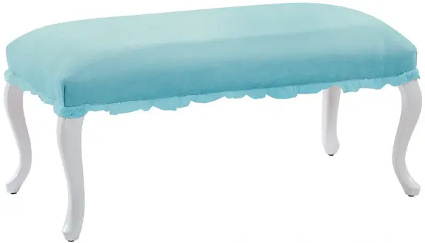 Taburet k posteli ballerina - mint/bílá