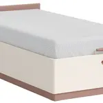 Postel 100x200 s úložným prostorem beauty - béžová/růžová