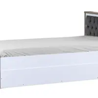 Studentská postel 90x200 se zásuvkou brian - dub/bílá