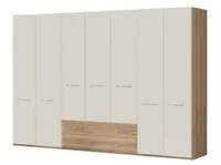 Kombinovaná skříň 7d hagop-ořech pacifik/béžová - základní