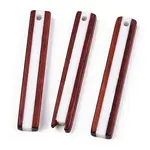 Opaque Resin & Wood Pendants