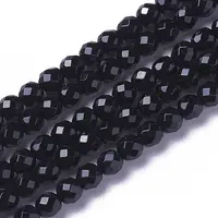 Natural Black Onyx Beads Strands
