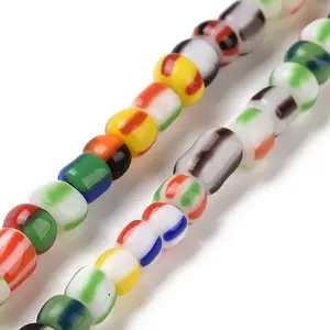 Opaque Handmade Lampwork Beads Strands