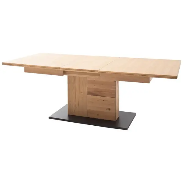 Linea Natura JÍDELNÍ STŮL, trámový dub, antracitová, barvy dubu, 180/100/77 cm