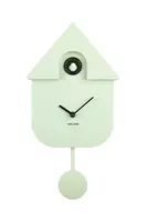 Kukačkové hodiny Karlsson Modern Cuckoo 41 cm zelená barva