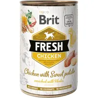 Brit Fresh Dog konzerva Chicken with Sweet Potato 400 g | Konzerva pro psy