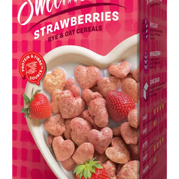 NORDCRUNCH Sweethearts Cereální srdíčka s jahodami 150 g
