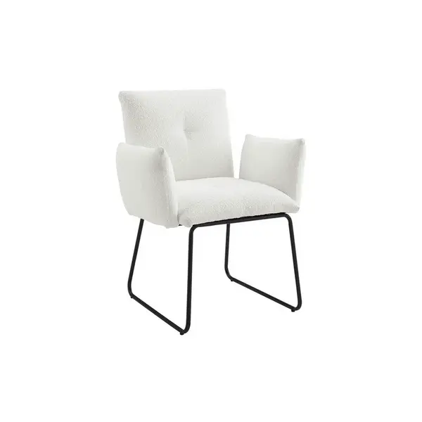 Livetastic ŽIDLE S PODRUČKAMI, buklé, bílá