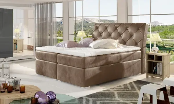 Boxspring Balvin Rozměr: 180 x 200 cm, látka: Monolith 09