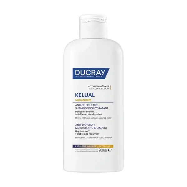 DUCRAY KELUAL SQUANORM Šampón proti suchým lupinám, 200 ml