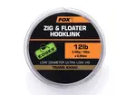 Fox vlasec Edges Zig and Floater Hooklink Trans Khaki - 15lb (0.30mm)