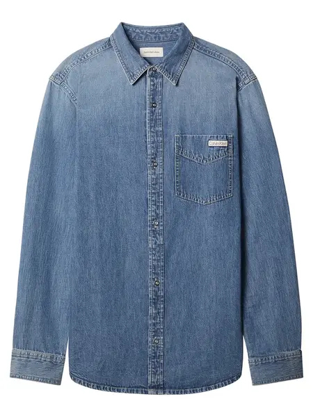 Calvin Klein Jeans Košeľa  modrá denim