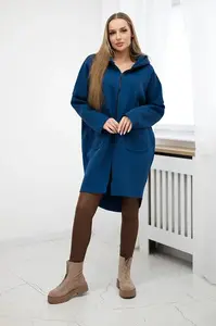 Zateplená mikina s delšími zadními džíny