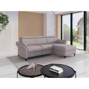Sit & More ROHOVÁ SEDAČKA, textil, barvy stříbra