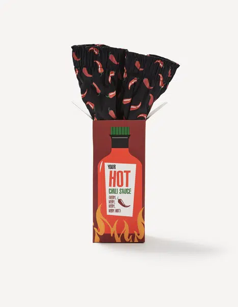 Celio Dárkové balení trenýrek Hot chilli sauce - Pánské
