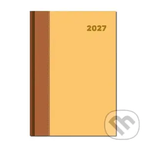 Denný diár DOLCETTO 2027 - hnedo-zlatý
