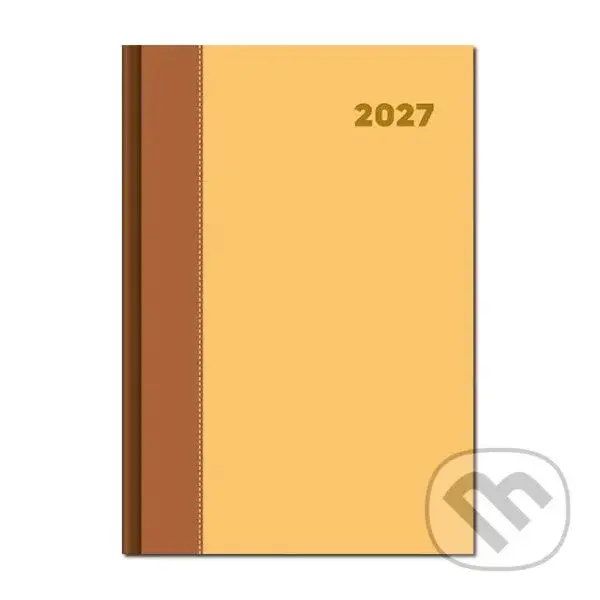 Denný diár DOLCETTO 2027 - hnedo-zlatý