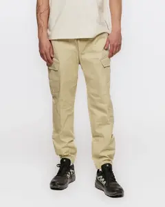 Husky  Roy M beige, L Pánske bavlnené nohavice