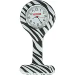 Silikonové hodinky, zebra
