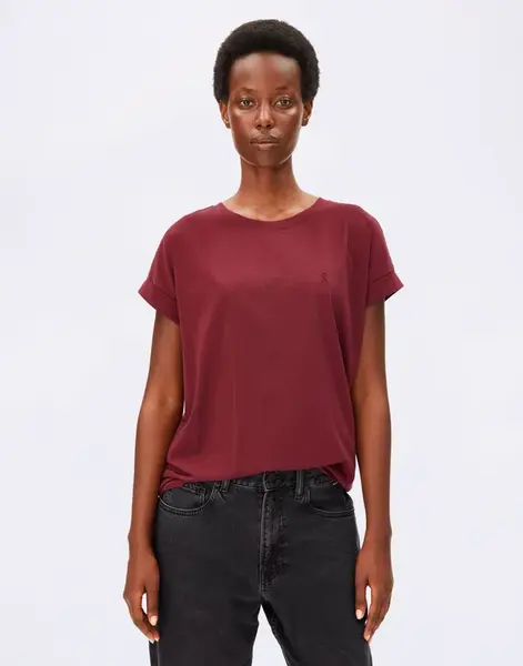 Tričko Armedangels Idaara 3639 velvet red