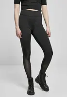 Dámské legíny Highwaist Mixed Tech černo/černé