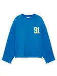 Pull&Bear Mikina 'PACIFIC 91'  modrá / žltá