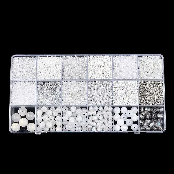 DIY 18 Style Resin & Acrylic Beads Jewelry Making Finding Kit