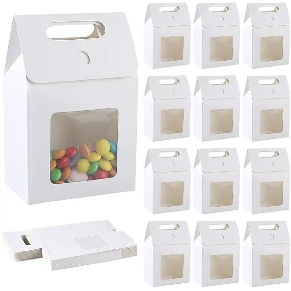 Rectangle Paper Gift Boxes with Clear Window