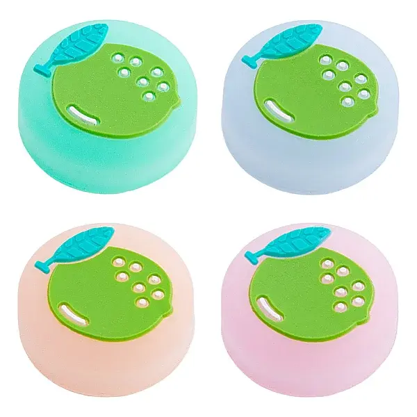 4Pcs 4 Colors Silicone Replacement Thumb Grip Caps