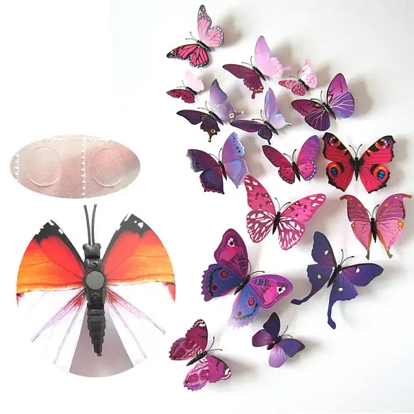 Artificial Plastic Butterfly Decorations