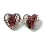 Luminous Handmade Gold Sand Lampwork Beads