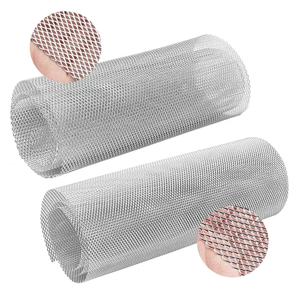 2Pcs 2 Styles Universal Car Grill Mesh