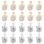 Alloy Clear Cubic Zirconia Charms