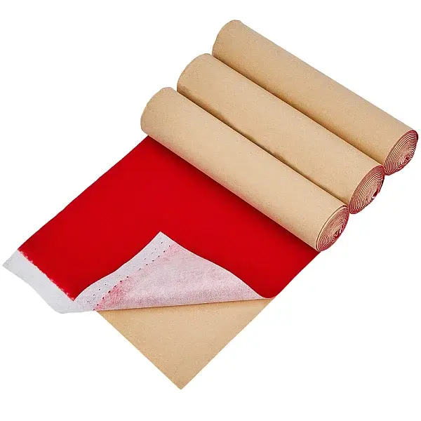 3Pcs Flocking Cloth Self-adhesive Fabric