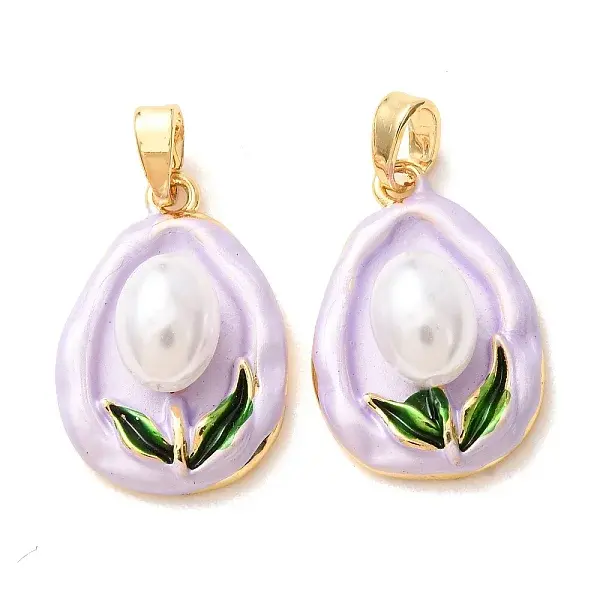 Brass Enamel Pendants