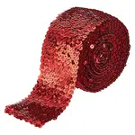 8-Row Plastic Paillette Elastic Beads