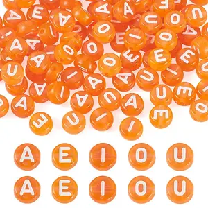 100Pcs 5 Styles Transparent Acrylic Beads