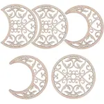 Wooden Moon Phase Decor Wall Decorations Set