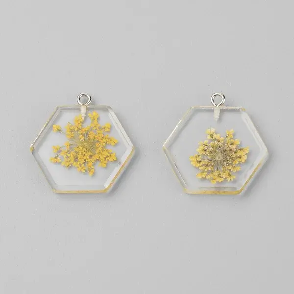 Transparent Clear Resin Pendants