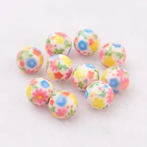 Spray Painted Resin Beads
