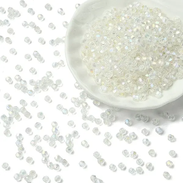 70G Transparent Spray Painted Glass Beads