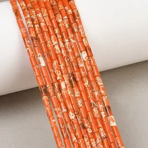 Dyed Synthetic Imperial Jasper Beads Strands