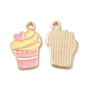 Rack Plating Alloy Enamel Pendants