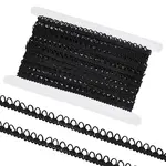 10 Yards Polyester Braided Trims with Elastic Button Loops