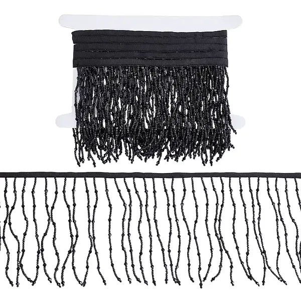 2 Yards Resin Bead Tassel Beaded Trim